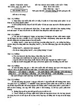 Đề thi chọn học sinh giỏi cấp tỉnh môn Sinh học Lớp 9 - Năm học 2021-2022